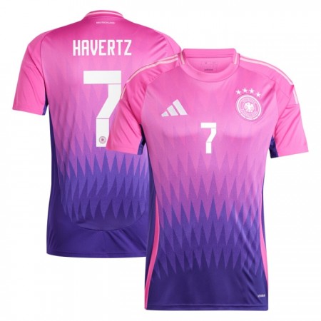 Virallinen pelipaita Saksa Kai Havertz 7 Vieras Euro 2024 Lyhythihainen - Miesten Virallinen pelipaita Saksa Kai Havertz 7 Vieras Euro 2024 Lyhythihainen - Miesten